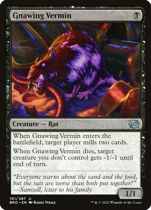 black rat cards mtg Tribal Poison Sacrifice it at the beginning of the next end step.) Elite Mono Black Rat Deck