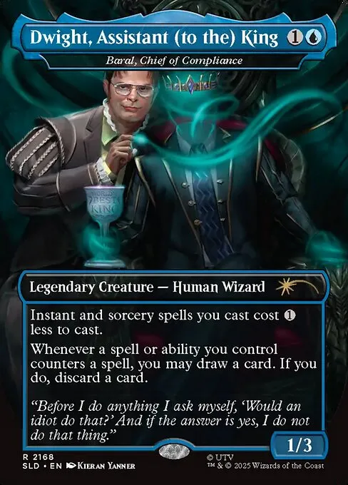 mtg card manager Dwight Schrute, Assistant to the Regional Manager // Commander (Baral,  Chief of Compliance) deck list mtg // Moxfield — MTG Deck Builder