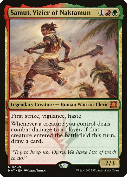 Red Green Cascade // Commander (Samut, Vizier of Naktamun) deck list mtg //  Moxfield  MTG Deck Builder