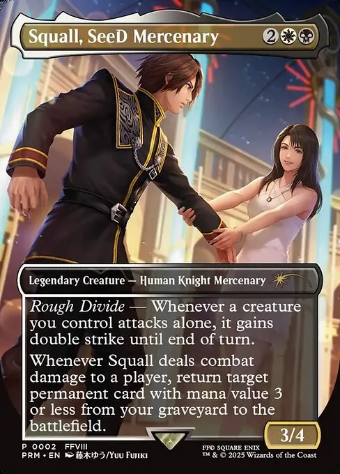 Squall, SeeD Mercenary & Ultima セット Magic: The Gathering Final Fantasy Art Series Squall, SeeD