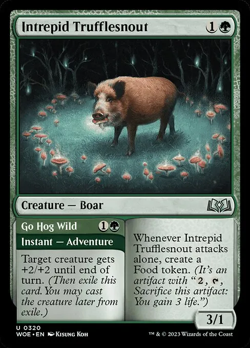 ironhoof boar mtg card text Ironhoof Boar [Kamigawa: Neon Dynasty] main image 1