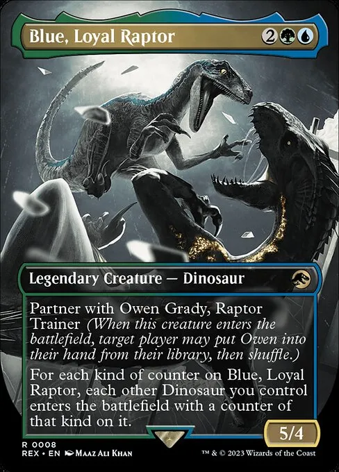 Blue + Owen, Dino DNA - Commander (Blue, Loyal Raptor / Owen Grady ...