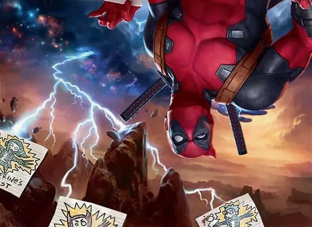 deadpool mtg commander deck Deadpool, Trading Card - Full Art Borderless Alter Proxy main image 0