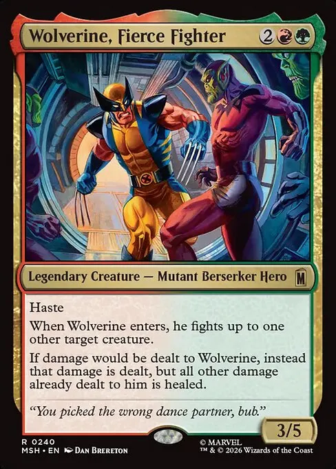 mtg wolverine best there is commander deck Wolverine, damage/aggro power level 8 All the other Marvel commanders going to be ready soon instead tap him Generic MTG Secret Lair: Secret