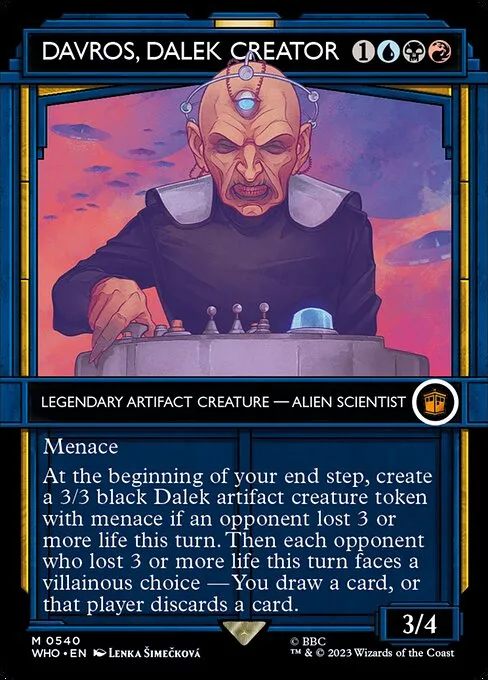 villainous choice mtg cards The Valeyard (Extended Art) [Doctor Who] – TokenMTG