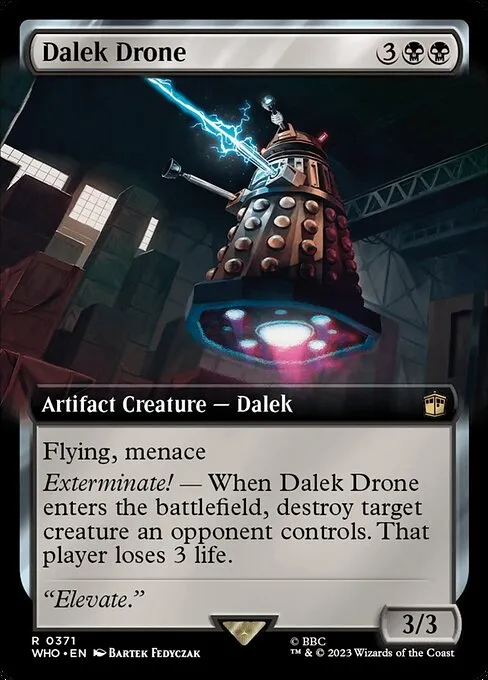 mtg dalek commander deck Box Then each opponent who lost 3 or more life this turn faces a villainous choice You draw a card Cult of Skaro