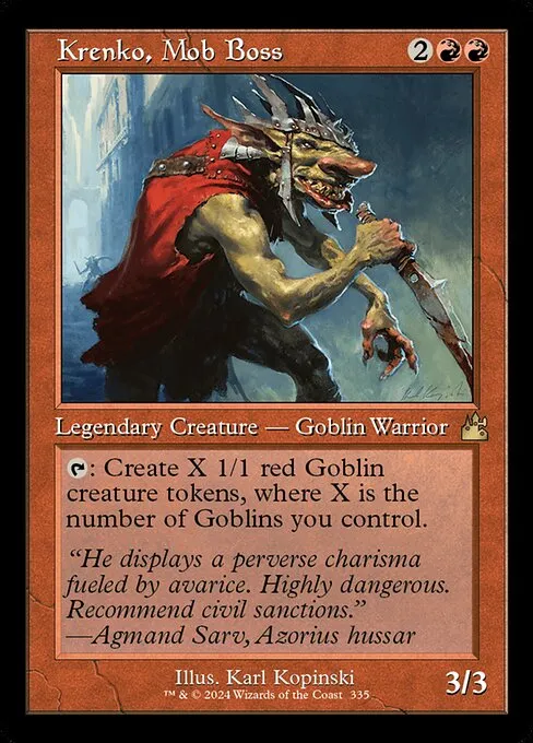 Krenko Mono Red Goblin - sub $150 // Commander (Krenko, Mob Boss) deck list  mtg // Moxfield  MTG Deck Builder