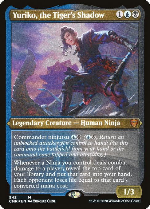 mtg ninja deck commander MTG Commander Deck EDH Deck Yuriko, the Tiger's Shadow 100 Magic Cards  Custom Deck Ninjas Ninjutsu Dimir main image 0