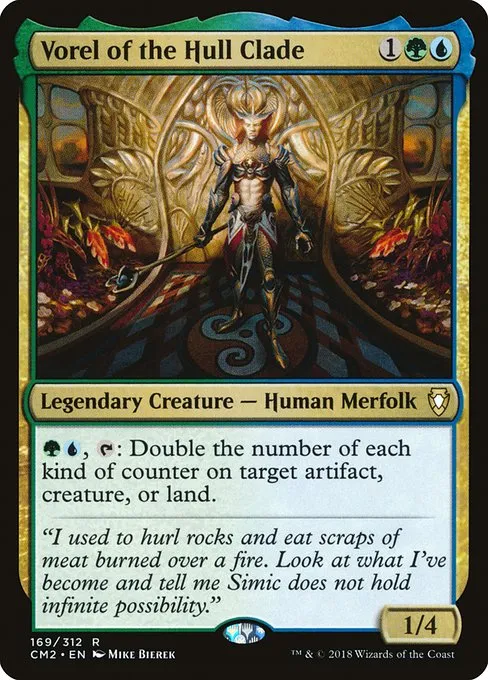 Simic Double Counters // Commander (Vorel of the Hull Clade) deck list mtg  // Moxfield  MTG Deck Builder