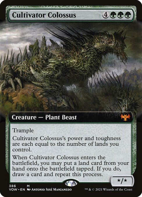 Cultivator Colossus Magic: The Gathering card