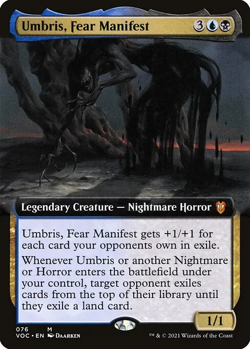 Custom Magic: The Gathering Commander Deck - Nightmare & Horror Tribal Exile (Umbris)
