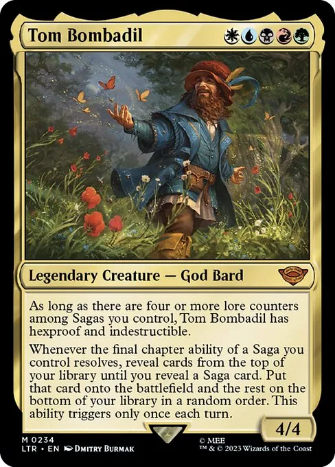 5 colorcheap saga // Commander (Tom Bombadil) deck list mtg