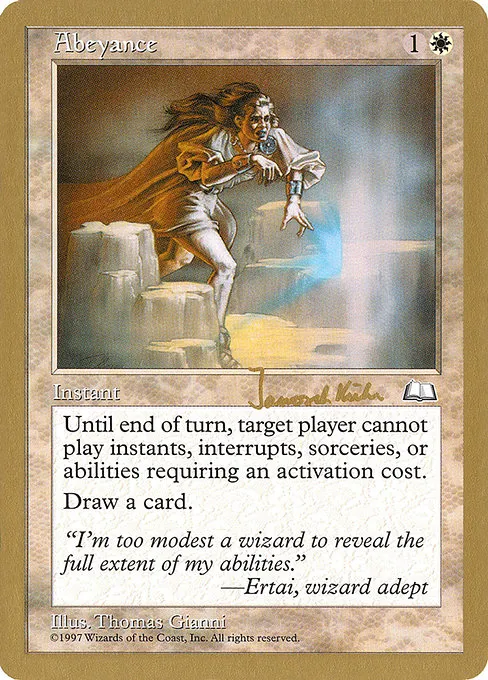 Janosch Kuhn, Finalist (World Championship Decks 1997) // Precons