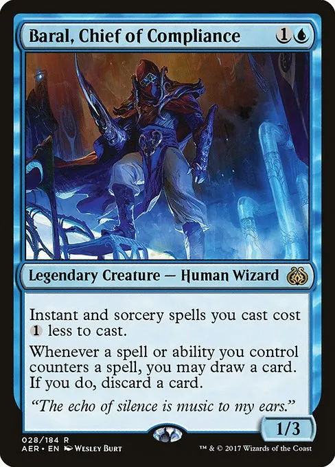 Baral, Chief of Compliance Budget Mono-Blue Commander Deck