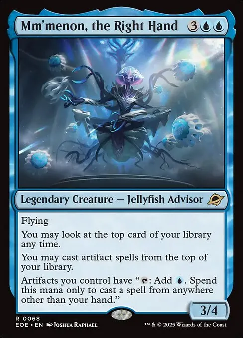 Blue Artifact // Commander (Mm'menon, the Right Hand) deck list mtg //  Moxfield  MTG Deck Builder