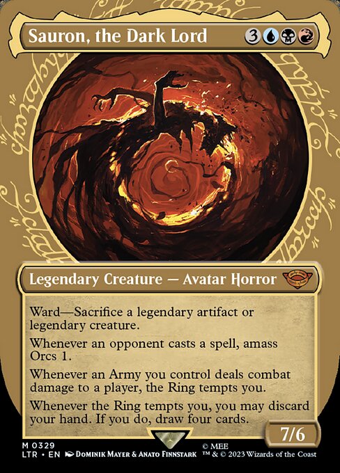 mtg sauron commander deck Amazon.com: Orc Amass Commander Deck - Sauron - EDH - Grixis Blue Black Red  - Lord of The Rings LOTR - 100 Card - Custom Magic The Gathering Deck