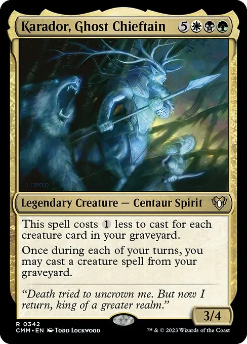 Green/Black/White // Commander (Karador, Ghost Chieftain) deck list mtg //  Moxfield  MTG Deck Builder
