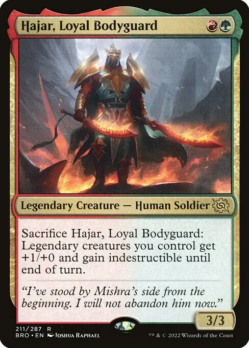 Cedh Hajar Commander EDH Hajar Loyal Bodyguard deck list