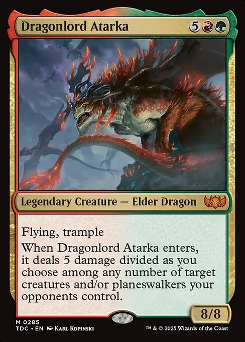 Temur Roar (Tarkir Dragonstorm Commander Precon Decklist) // Commander  (Ureni of the Unwritten) deck list mtg // Moxfield  MTG Deck Builder