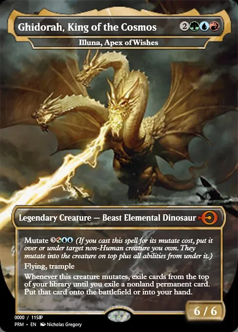 Godzilla vs. King Ghidorah // Commander (Illuna, Apex of Wishes) deck list  mtg // Moxfield  MTG Deck Builder