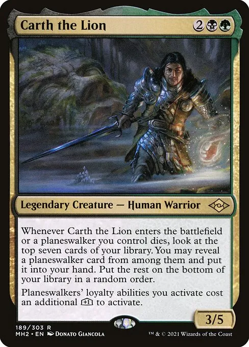 Planeswalker Tribal // Commander (Carth the Lion) deck list mtg // Moxfield   MTG Deck Builder