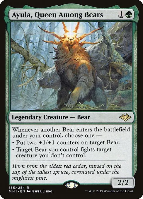 mtg bear tribal commander deck Ayula, Queen Among Bears BEAR TRIBAL Magic MTG Custom Commander Deck –  CommanderComplete main image 0