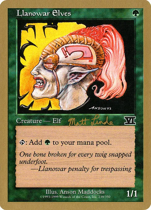 Matt Linde, Semifinalist (World Championship Decks 1999