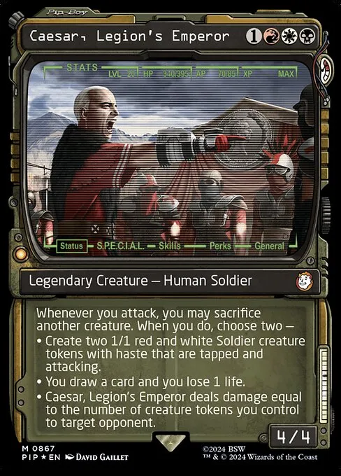 hail caesar mtg card list Hail, (Upgraded with Fallout cards only) // Commander (Caesar, Legion's Emperor) deck // Moxfield — MTG Deck Builder 98 nonfoil cards) Magic: The Gathering® – Fallout®