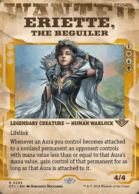 Eriette, the Beguiler [Auras/Theft]  // Commander (Eriette, the Beguiler)  deck list mtg // Moxfield  MTG Deck Builder