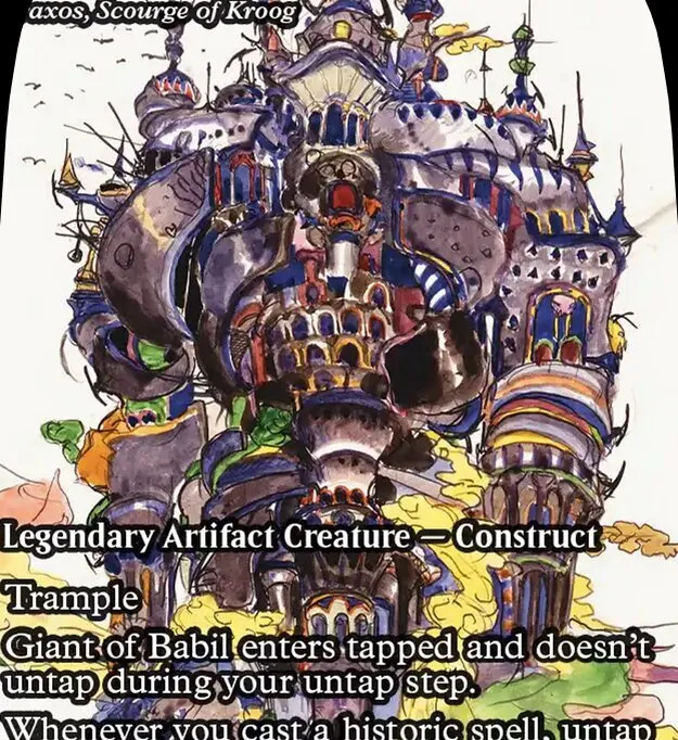 Giant of Babil // Commander (Traxos, Scourge of Kroog) deck list