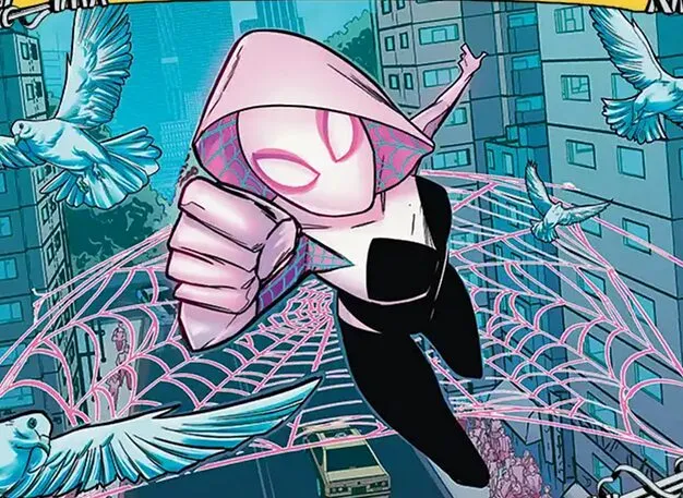 gwen stacy mtg card MTG Spiderman UB #0202 Gwen Stacy Borderless Mythic