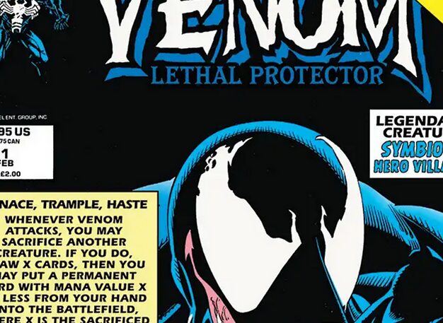 venom lethal protector mtg card Custom Proxy MARVEL SYMBIOTE VILLIAN // Commander