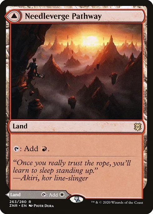 Needleverge // Pillarverge Pathway 1x FOIL ZNR MTG Zendikar Rising Rare MINT land green white Needleverge // Pillarverge Pathway 1x FOIL ZNR MTG Zendikar Rising Rare MINT land green white