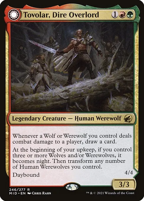 mtg werewolf commander precon Werewolf Tribal Precon // Commander (Tovolar, Dire Overlord // Tovolar, the  Midnight Scourge) deck list mtg // Moxfield — MTG Deck Builder
