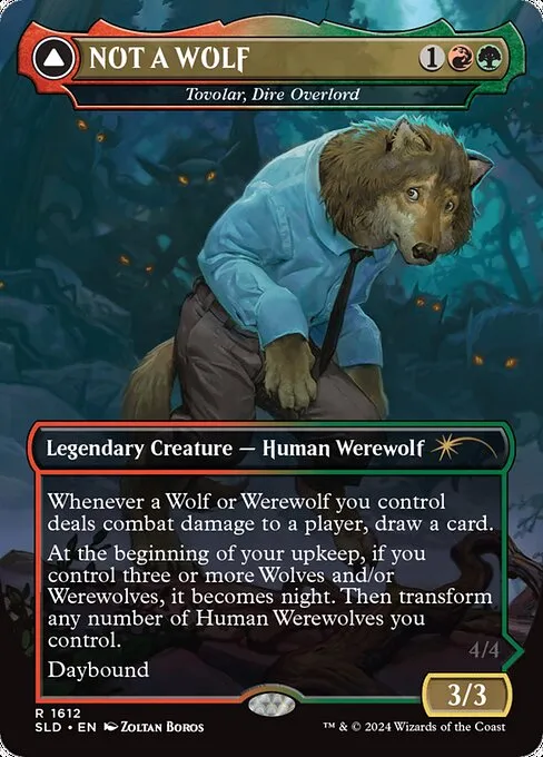 mtg プレイマット / not a wolf secret lair Amazon.com: Magic the Gathering Secret Lair Featuring: NOT A