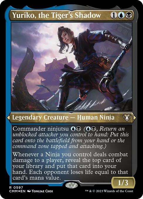 Blue/Black Ninja // Commander (Yuriko, the Tiger's Shadow