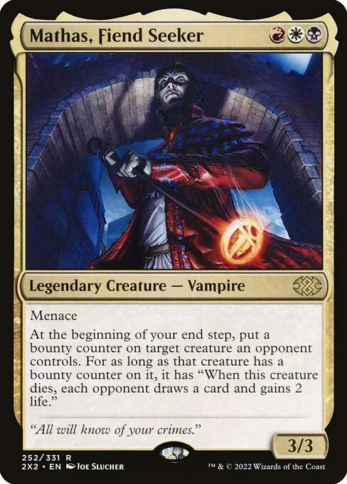 mtg interesting cards Kaervek, the Punisher [289] [Wanted Poster Showcase] [Outlaws of Thunder  Junction] [Foil] – Face to Face Games main image 1