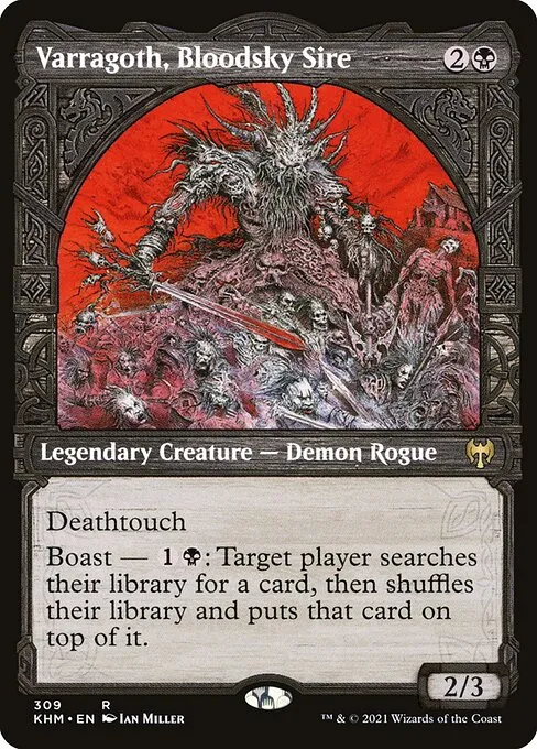 Mono black cedh // Commander / EDH (Varragoth, Bloodsky Sire) deck