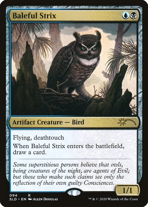 Baleful Strix Playmat - Original Magic Art