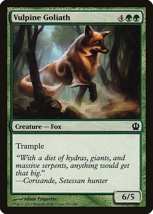 fox cards mtg Flourishing AP Mint / near mint condition trading card Mr. Foxglove (extended art)