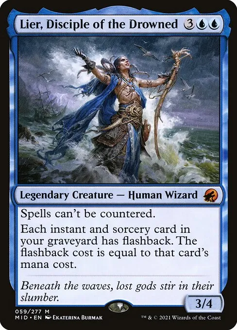 Magic: The Gathering Mono-Blue Commander Deck Lier, newest Disciple of the Drowned