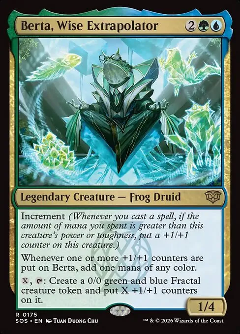 Berta infinite creatures // Commander (Berta, Wise Extrapolator