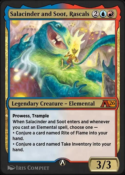 mtg alt art cards Glarb, Calamity's Augur main image 1