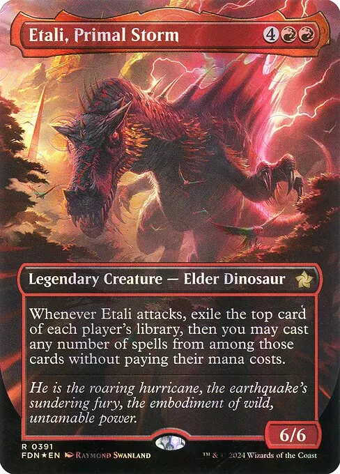 spinosaurus mtg card Magic the Gathering, Secret Lair: Secret Lair x Jurassic World: Life Breaks Free Regisaur Alpha (Spinosaurus)