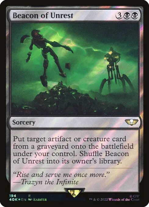 mtg necron card list deck's best card: Hexmark Destroyer Necron Dynasties (Warhammer 40,000 Commander