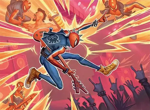 spider punk mtg card Spider-Punk // Standard deck list // Moxfield — MTG Deck Builder Other Spiders you control have riot Pulled Spider-Punk foil card from