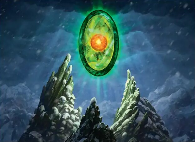 sol ring mtg final fantasy (Borderless Alternate Art) [Commander Masters] Illustrated by Mike Bierek. Sol Ring (2315) (Confetti Foil)