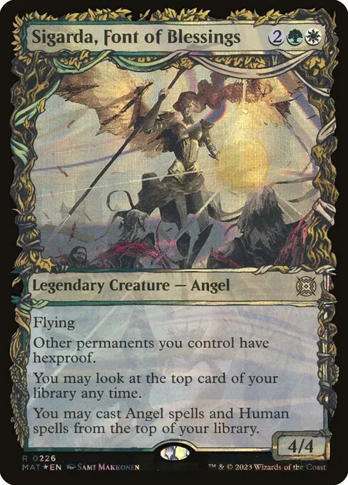 mtg sigarda commander deck Sigarda, Font of Blessings