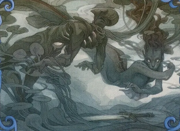 mtg Emry， Lurker of the Loch ELD EN foil 湖に潜む者
