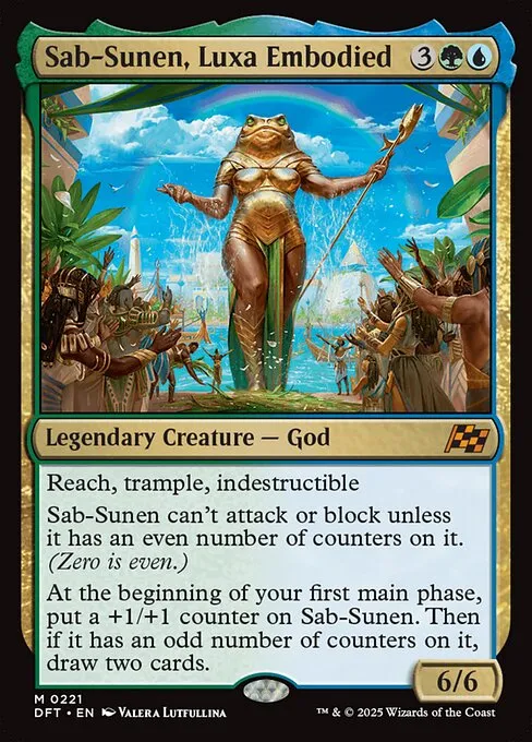 Sexy frog // Commander (Sab-Sunen, Luxa Embodied) deck list mtg // Moxfield   MTG Deck Builder